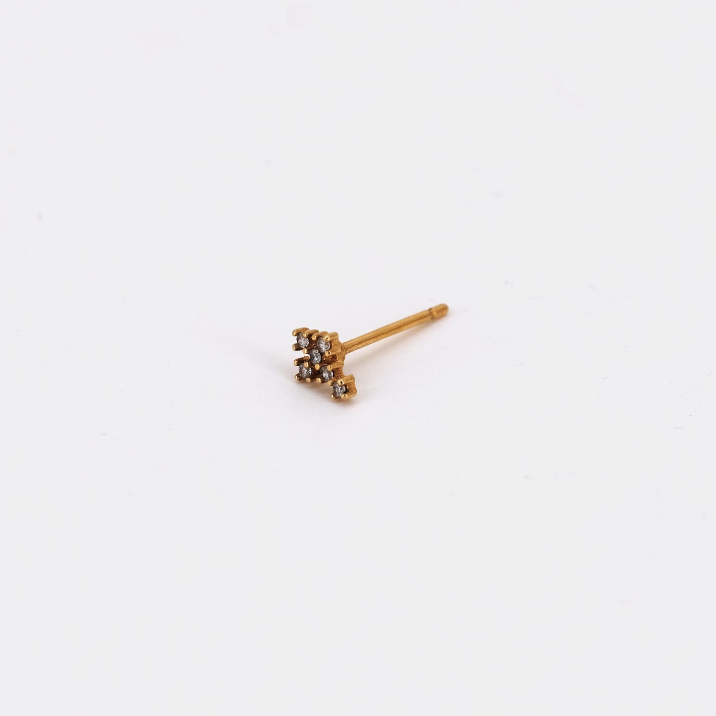 Single Mini Cross earrings