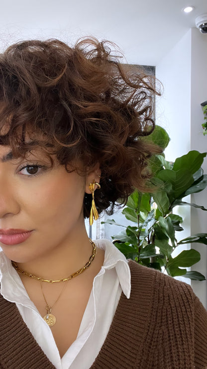 Boucles d'oreilles Soy dorées