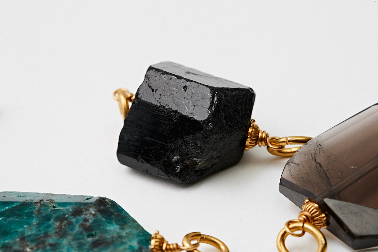 Semi-precious stone clips