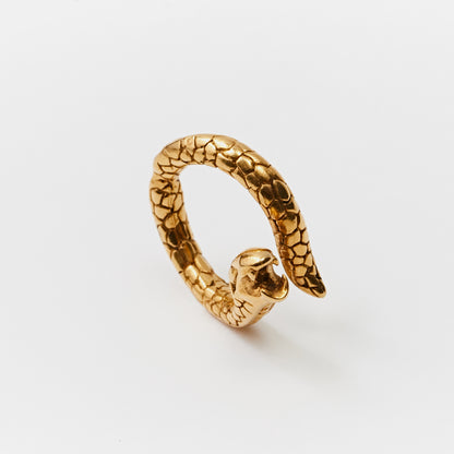 Bagues serpents dorées