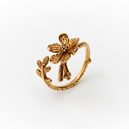Bague Fleurette doré