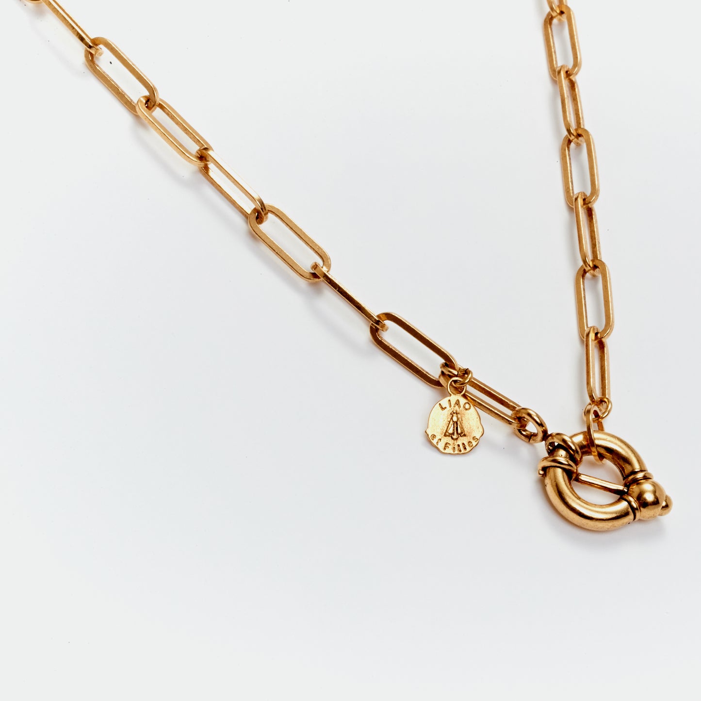 Clairette carabiner clasp necklace