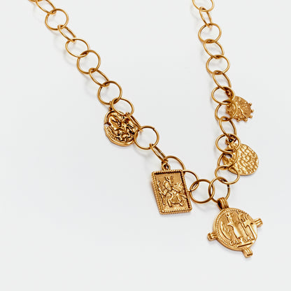Tressy gold necklace