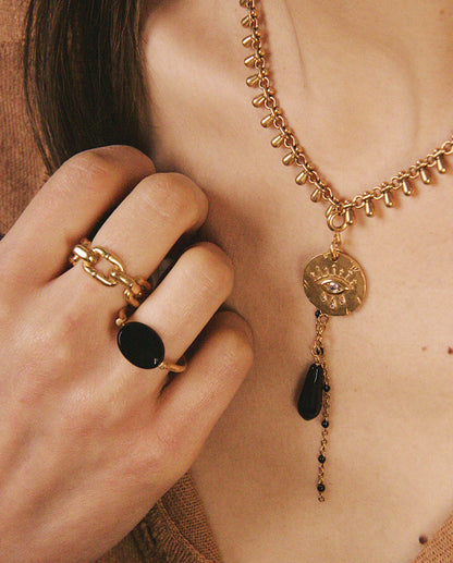 Semi-precious stone rings