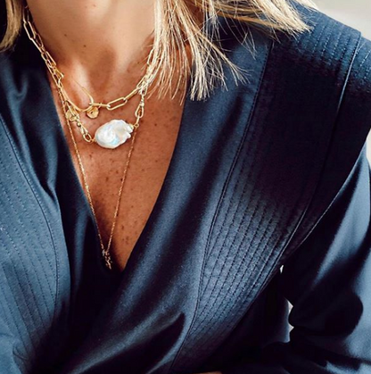 Collier "Carrie" classique doré