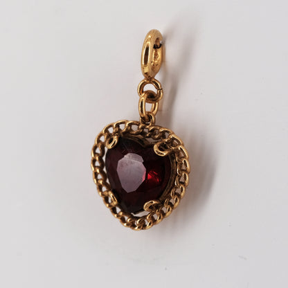 Pendentif Crystal Heart doré