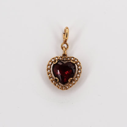 Pendentif Crystal Heart doré