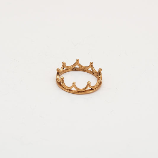 Gold Crowned Ring