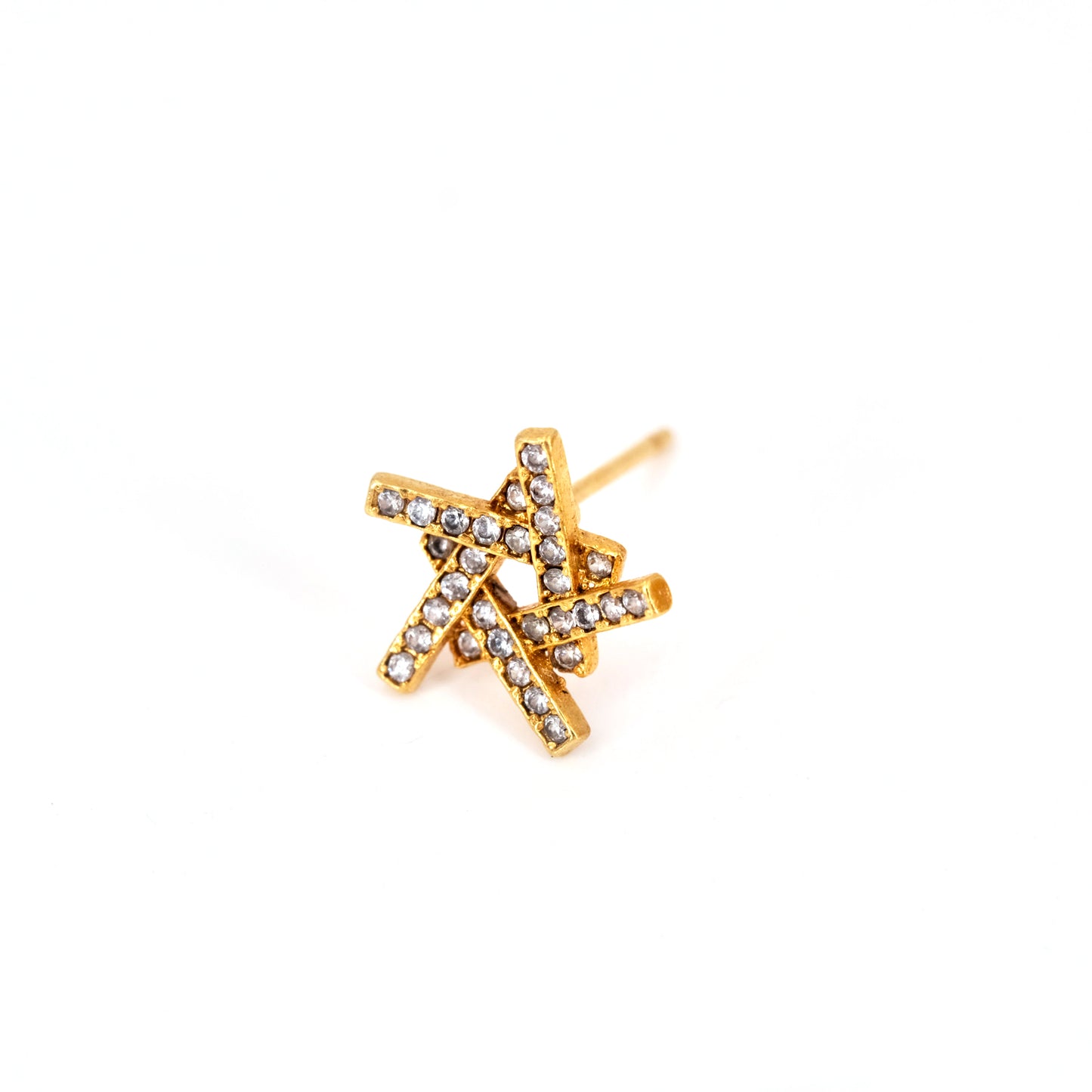 Single star earrings