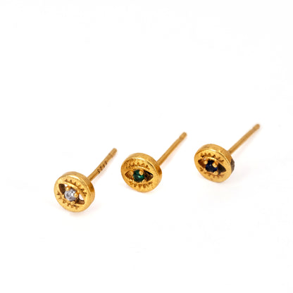 迷你眼睛单耳环