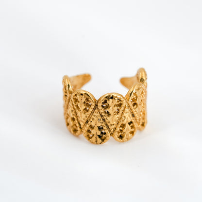 Bague d'oreille Mosa dorée