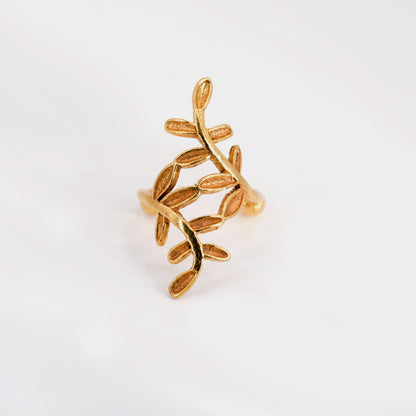 Bague d'oreille Boa dorée