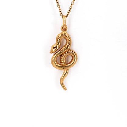 Pendentif Serpent doré