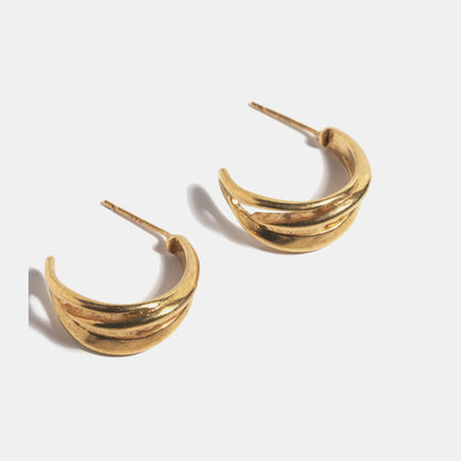 Boucles d'oreilles Cléo dorées