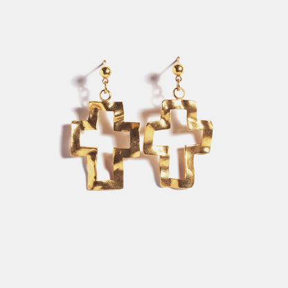 “十字架”耳环