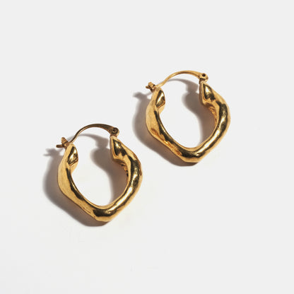 Boucles d'oreilles Strawberry dorées