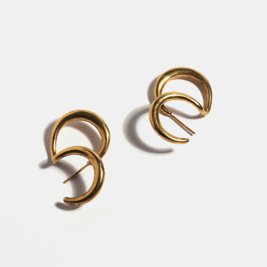 Boucles d'oreilles Hoops dorées