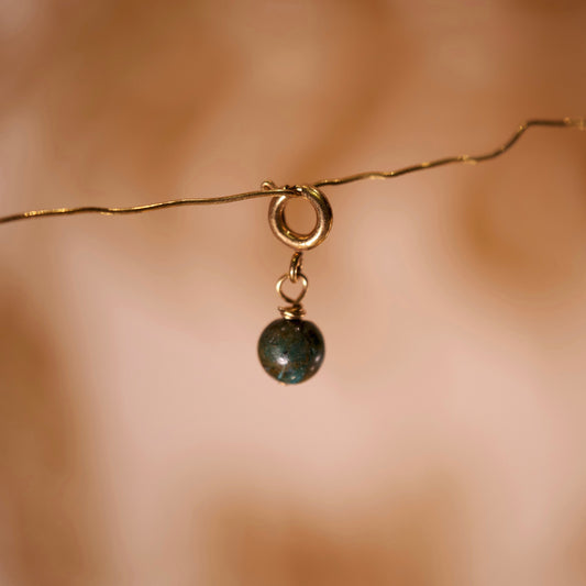 Clip mini semi-precious stone Turquoise