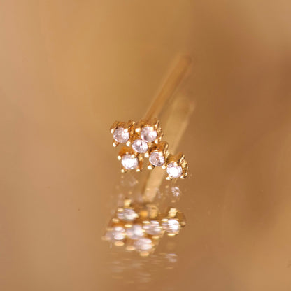 Single Mini Cross earrings