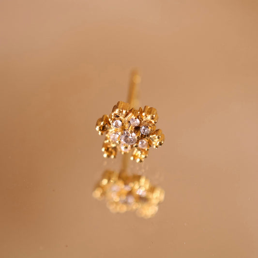 Snowflake single earrings
