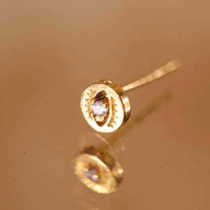 迷你眼睛单耳环