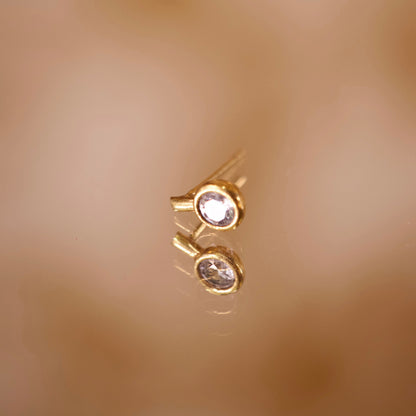 Boucle d'oreille à l'unité Sucette dorée