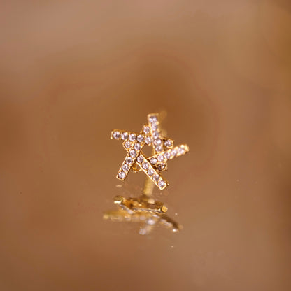 Boucle d’oreille à l’unité Etoile dorée