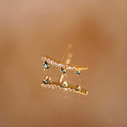 Boucle d'oreille à l'unité Taki dorée