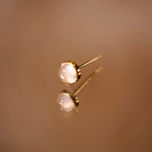 Single Earrings Rose Quartz Stone