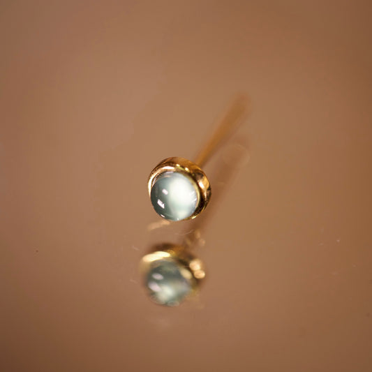 Fluorite stone single earrings