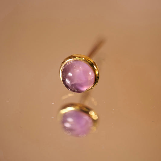 Amethyst stone single earrings