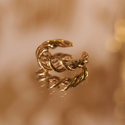 Bague d'oreille Sky Wheel dorée