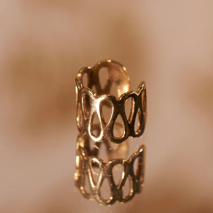 Bague d'oreille Melissa dorée