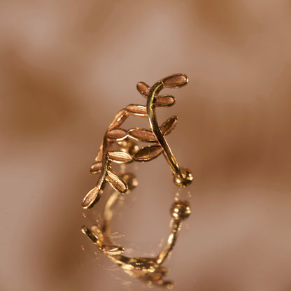 Bague d'oreille Boa dorée