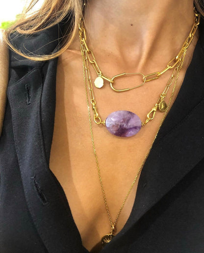 Collier "Carrie" classique doré