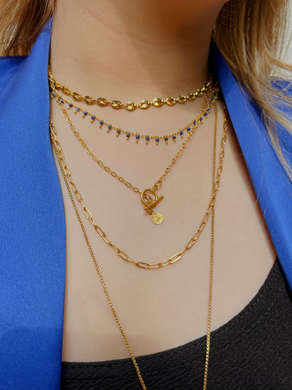 Chaîne Célestine dorée