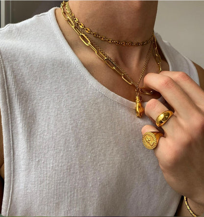 Chaîne Célestine dorée