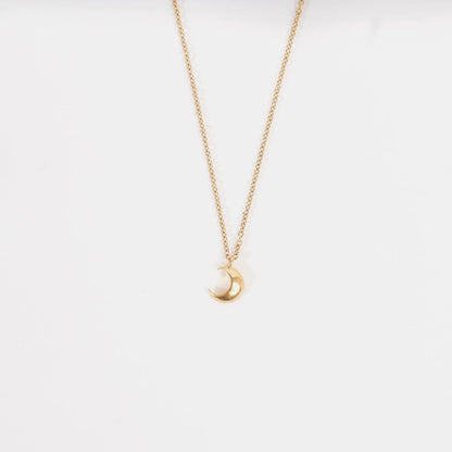 小月亮项链金
