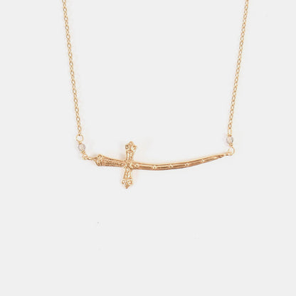Collier Croix Fine doré