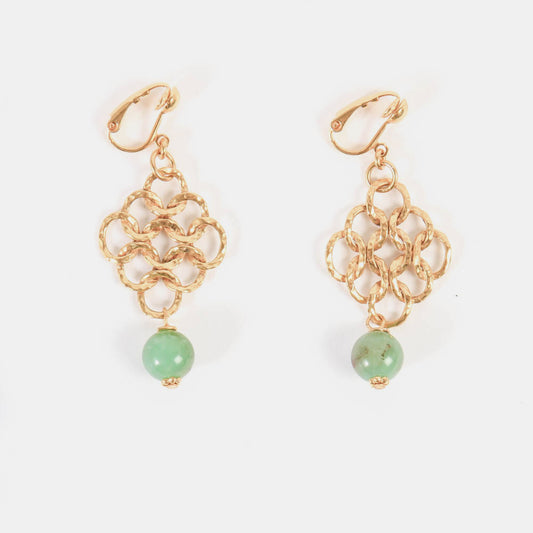 Mystic Simple gold earrings