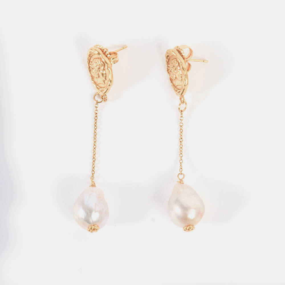 Jina gold earrings