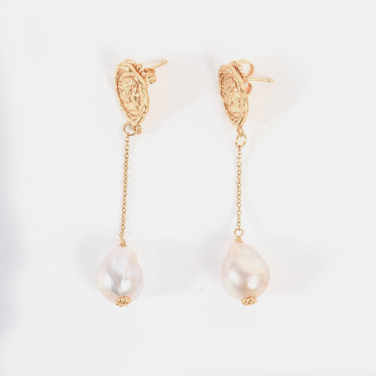 Jina gold earrings