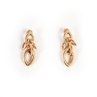 金色 Koune 耳环