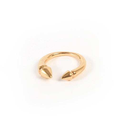 Gold nail ring