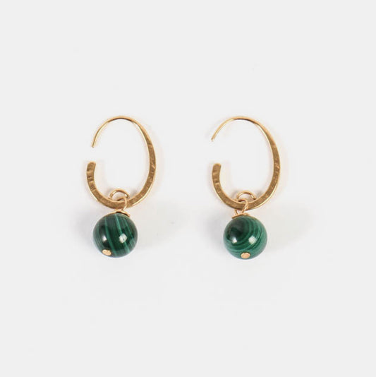 Jona Green gold earrings