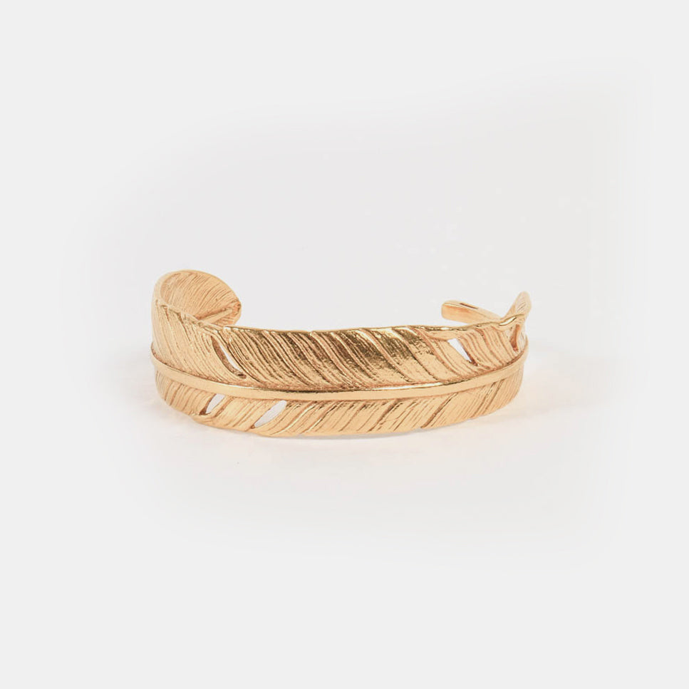 Gold feather store bracelet