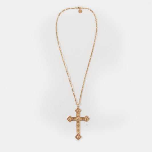 Collier croix or