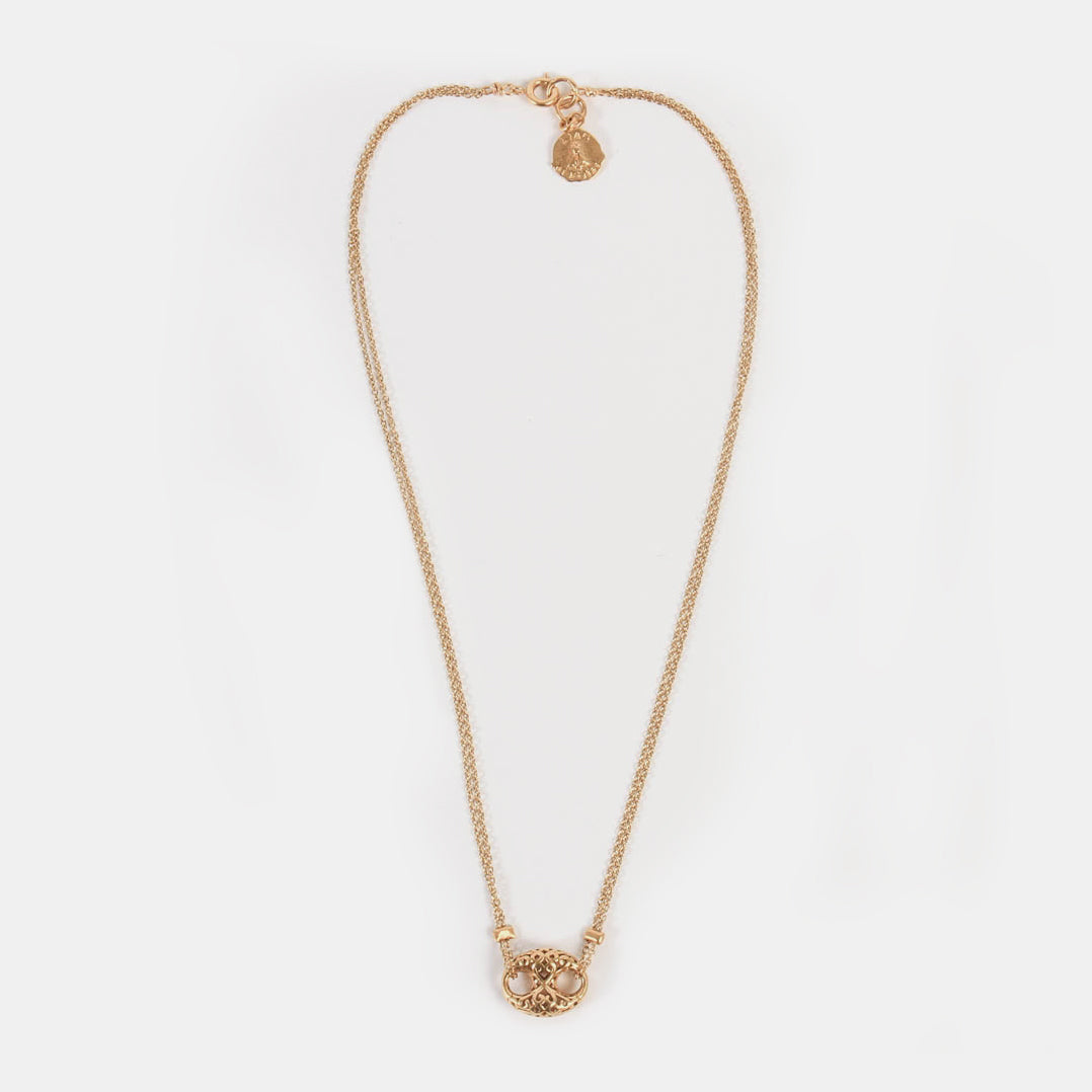 Gold Simple Ocher Necklace