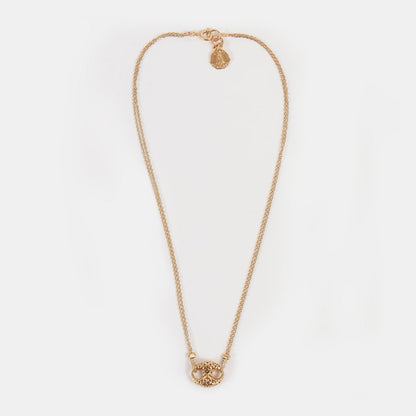 金色简约赭石项链