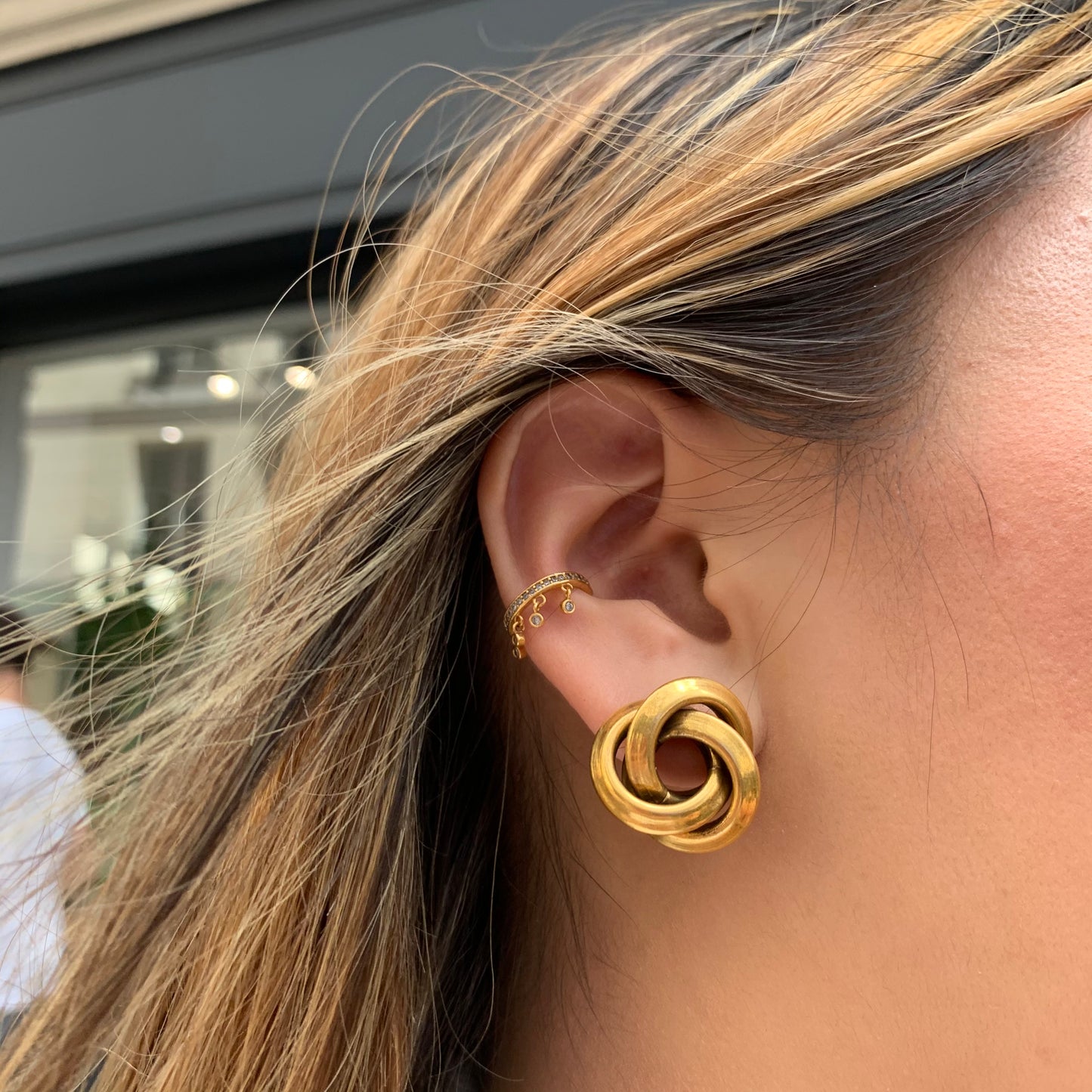 Fiona gold earrings